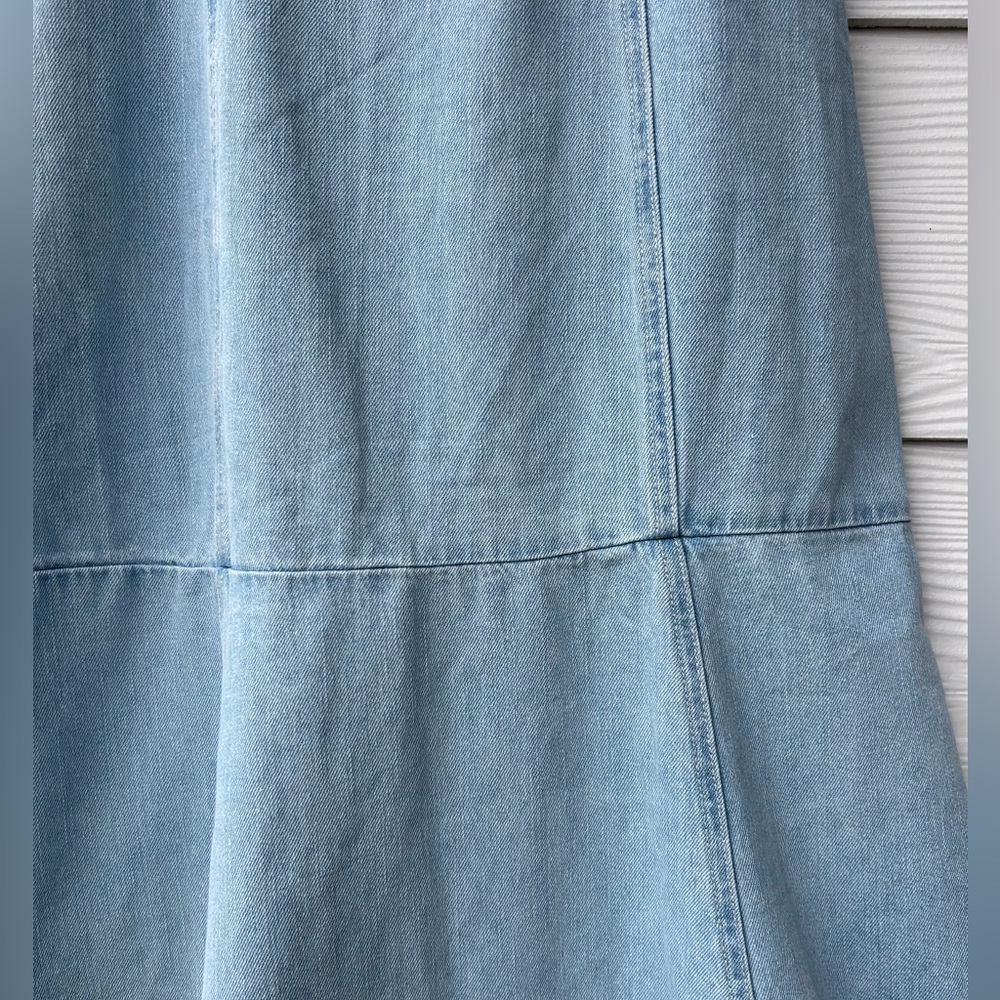 254.INDIGO REIN Women’s Light Wash Denim Mermaid Maxi Dress - Picture 5 of 12